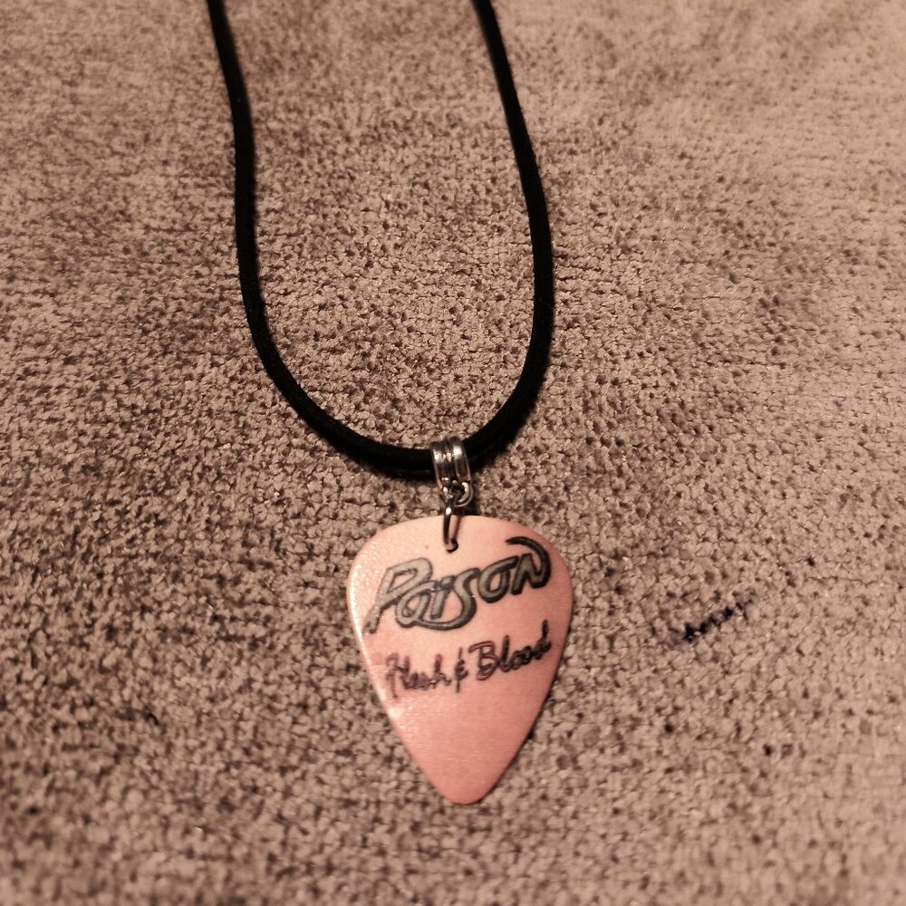 POISON FLESH &  BLOOD GUITAR PICK NECKLACE